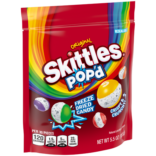 The Freeze-Dried Craze: Skittles Joins the Fun with New Skittles Pop’d!