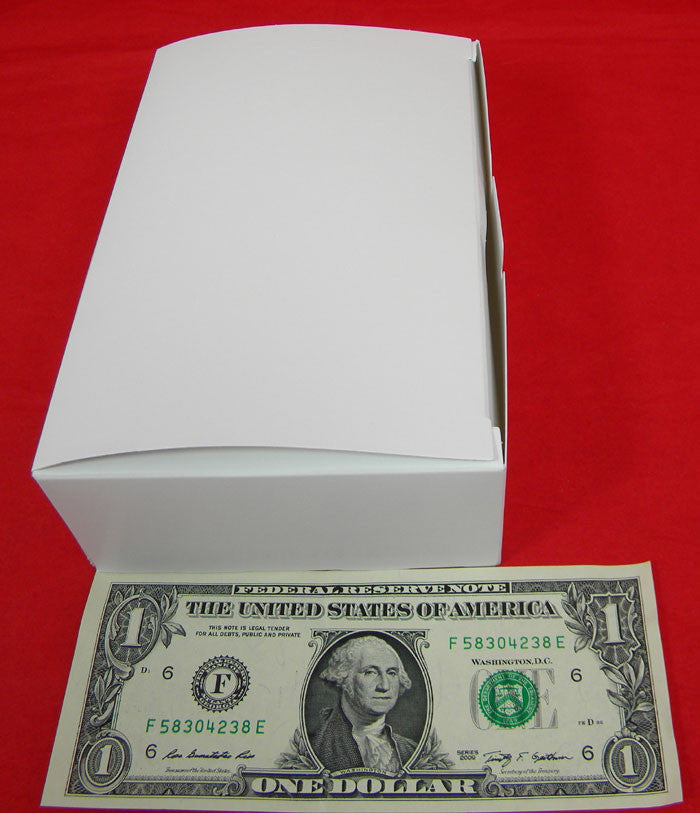 1 1/2lb White Empty Candy Box 25 Count