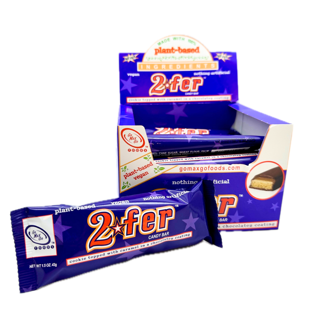 2-Fer Vegan Candy Bars 12 Count