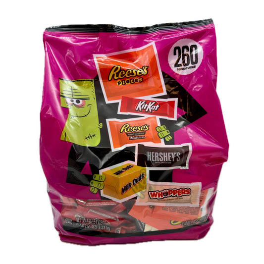HERSHEY'S 260 Piece Halloween Chocolate Miniatures Assortment - 81.51oz