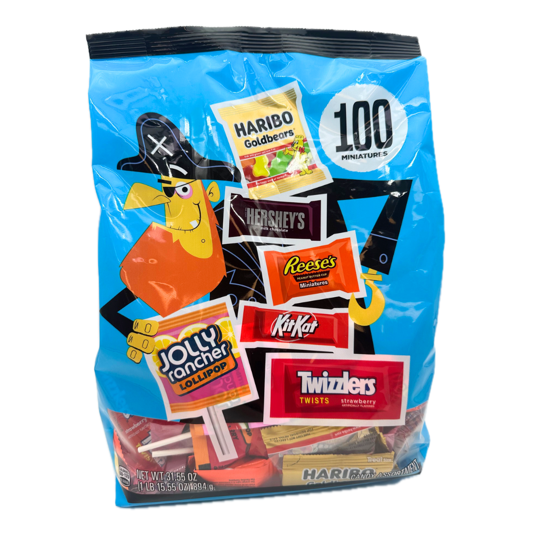 HERSHEY'S 100 Piece Halloween Miniatures Assortment - 31.55oz