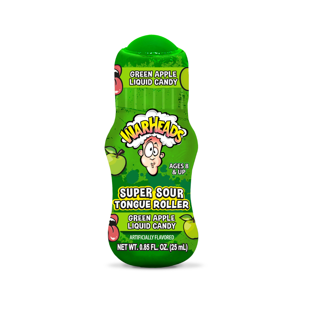 WarHeads Super Sour Tongue Roller Liquid Candy - 0.85oz / 12ct