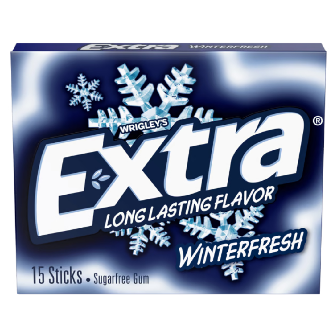 EXTRA Winterfresh Sugarfree Gum - 15pc / 10ct