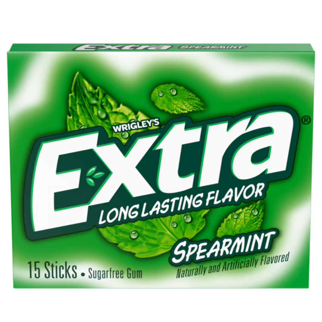 EXTRA Spearmint Sugarfree Gum - 15pc / 10ct