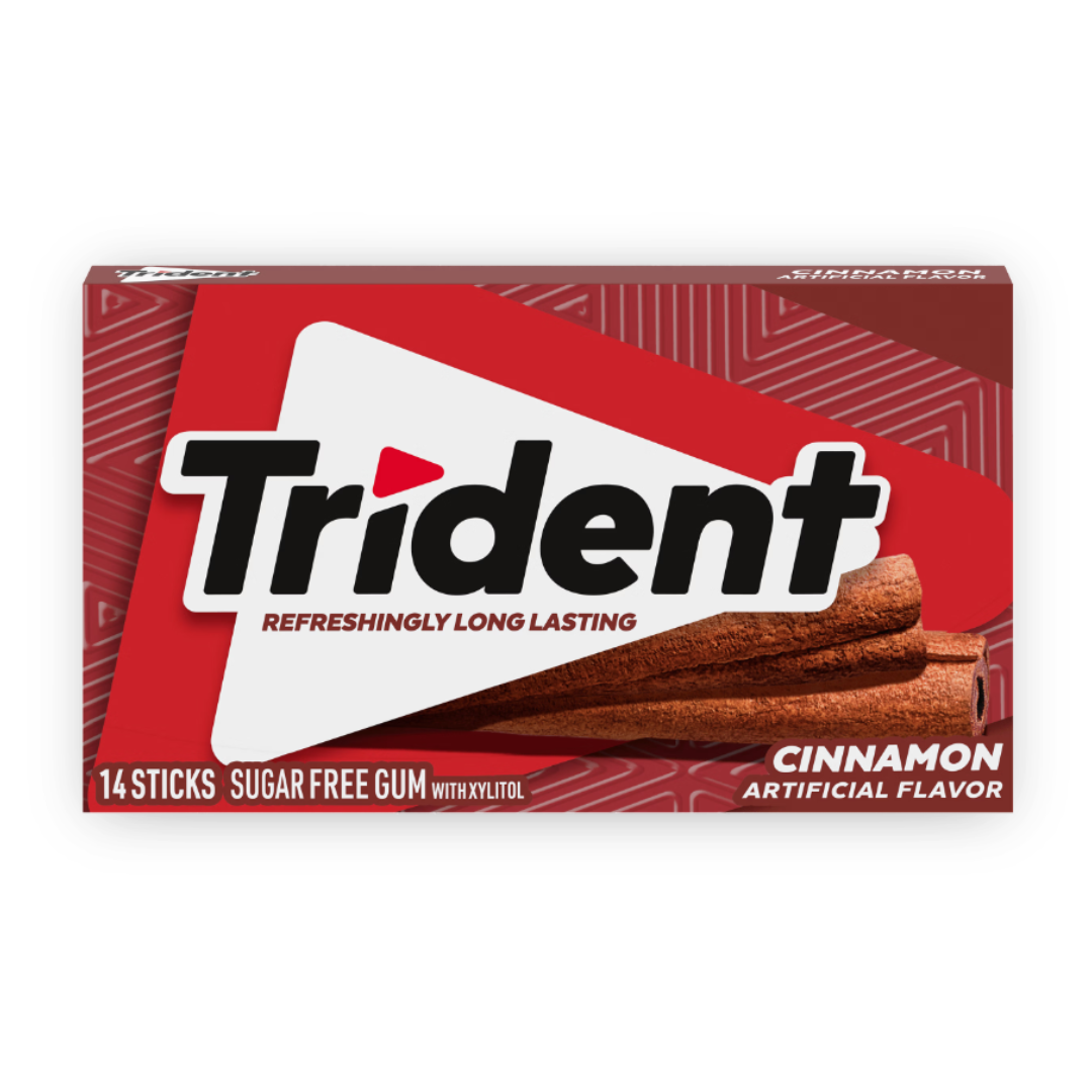 Trident Cinnamon Sugar Free Gum - 14 sticks / 12ct