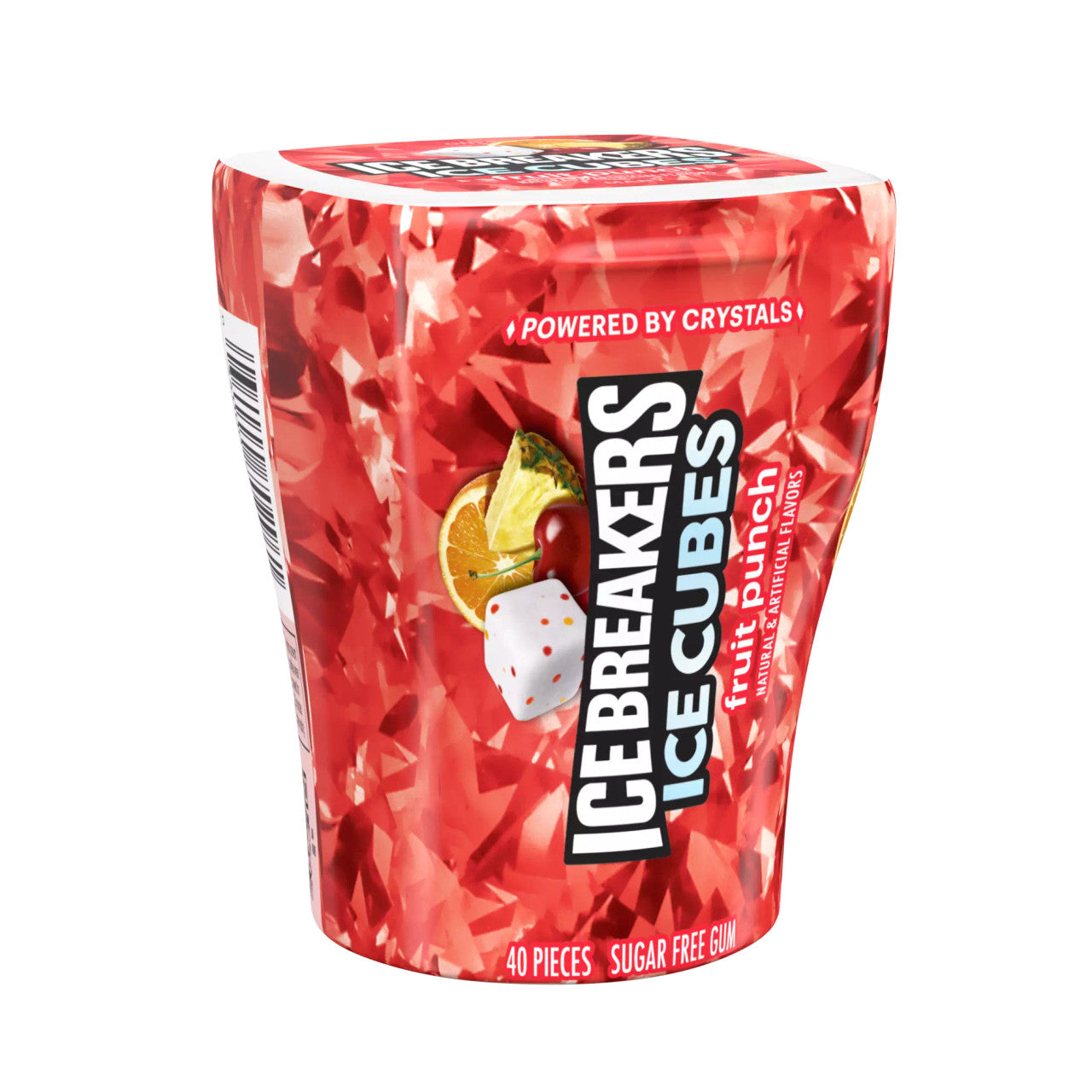ICE BREAKERS Ice Cubes Fruit Punch Sugarfree Gum - 40pc / 3.24oz