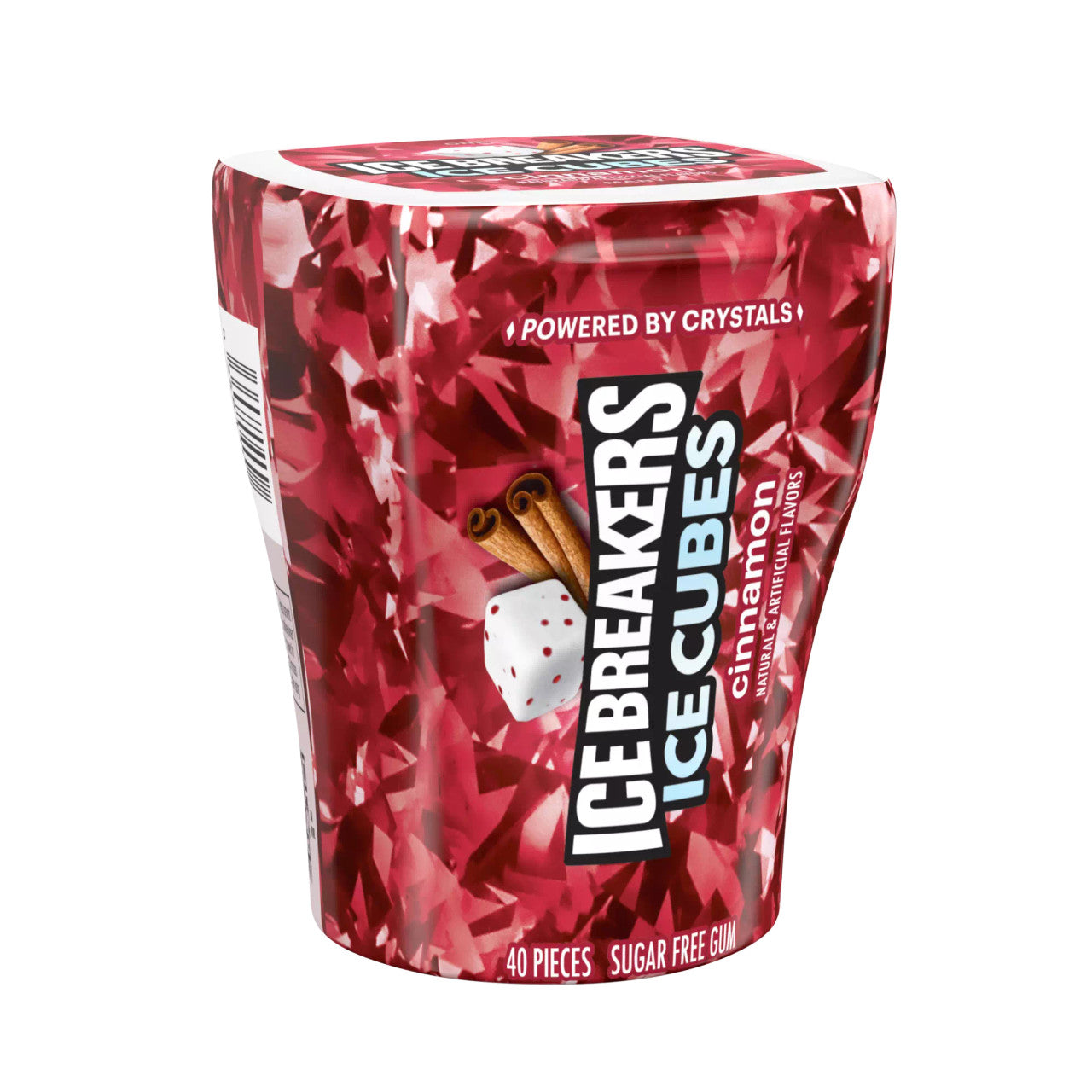 ICE BREAKERS Ice Cubes Cinnamon Sugarfree Gum - 40pc / 3.24oz