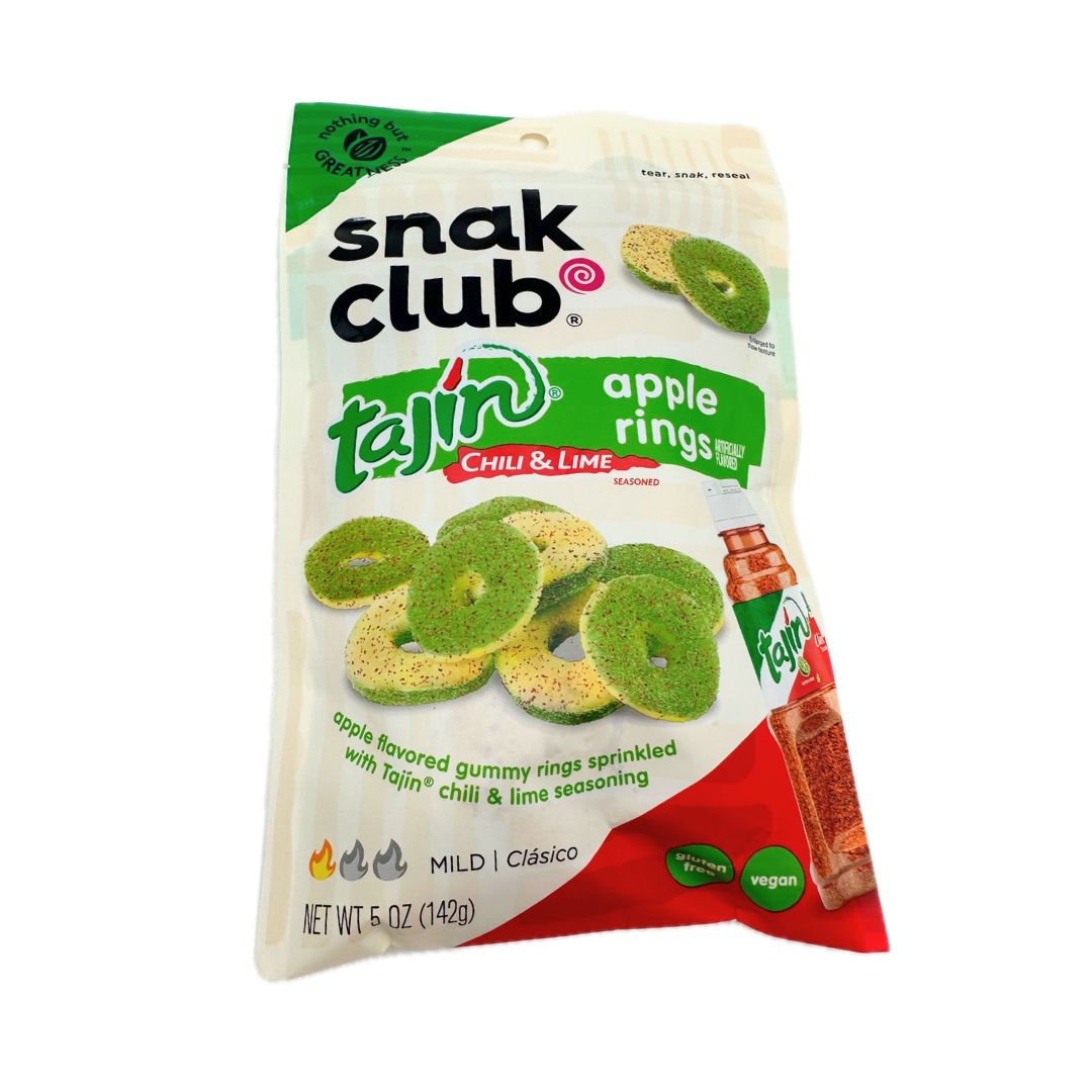 Snak Club Tajin Gummy Apple Rings - 5oz