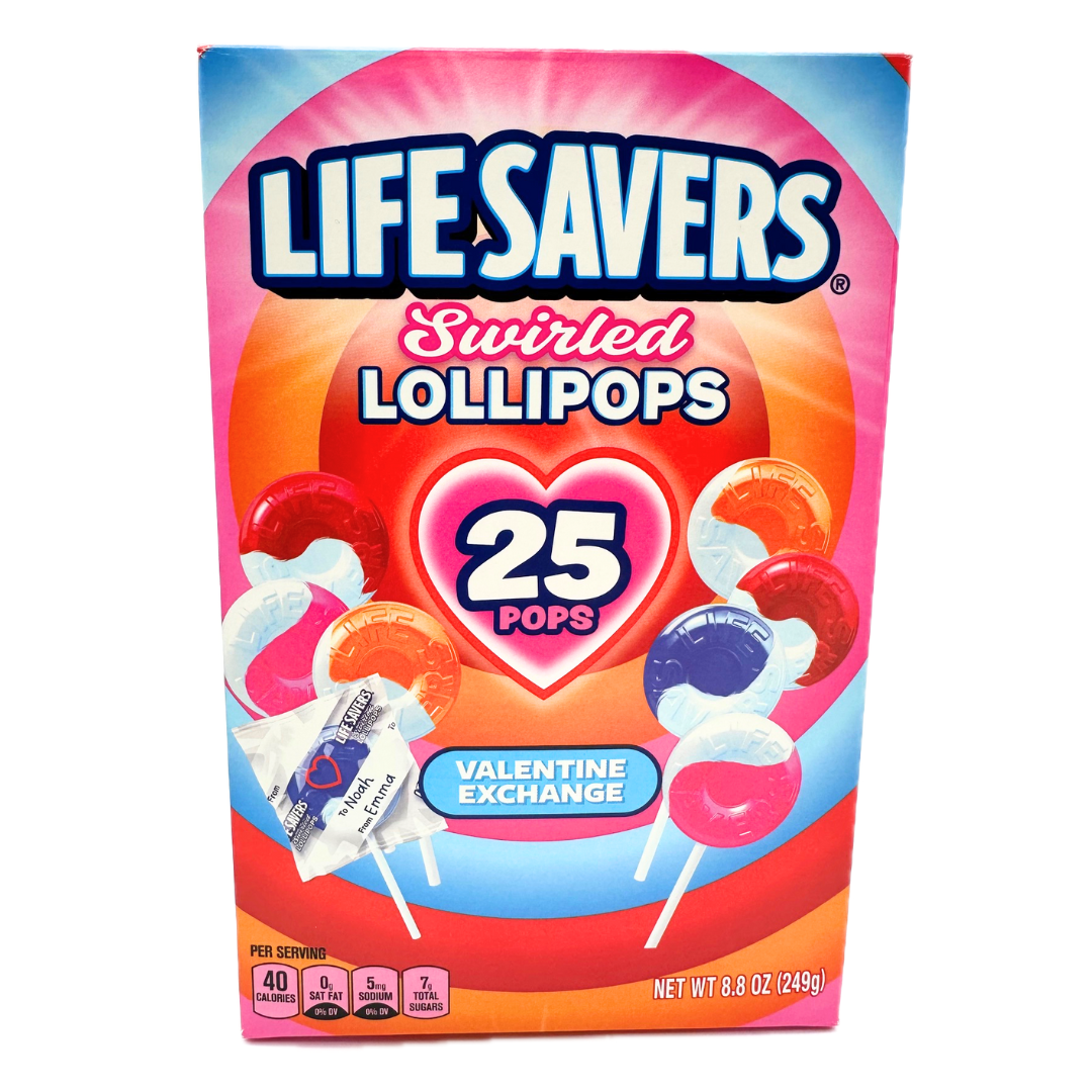 LifeSavers Valentine's Day Swirled Lollipops - 25ct