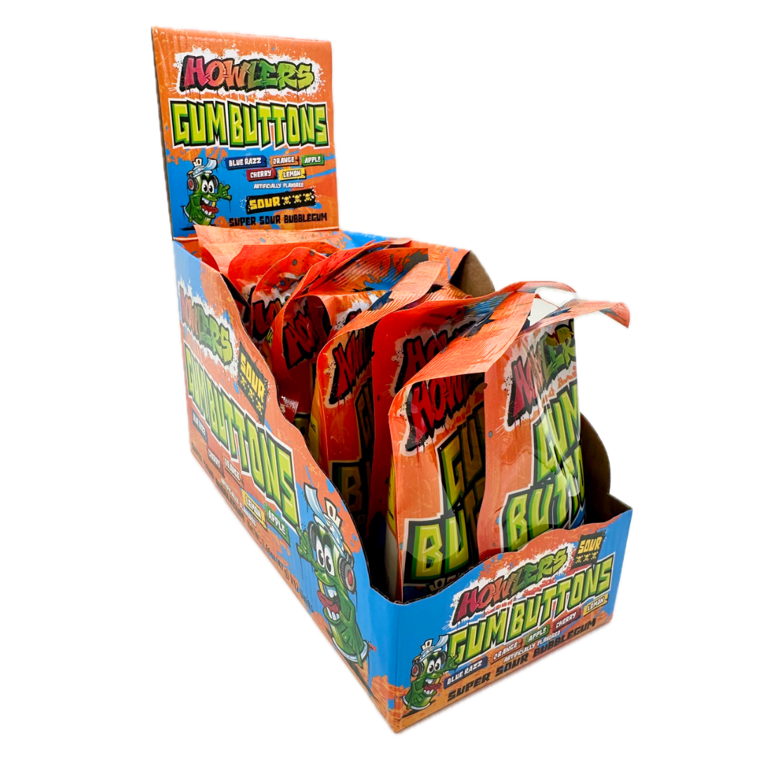 Howlers Sour Gum Buttons - 1.66oz / 12ct