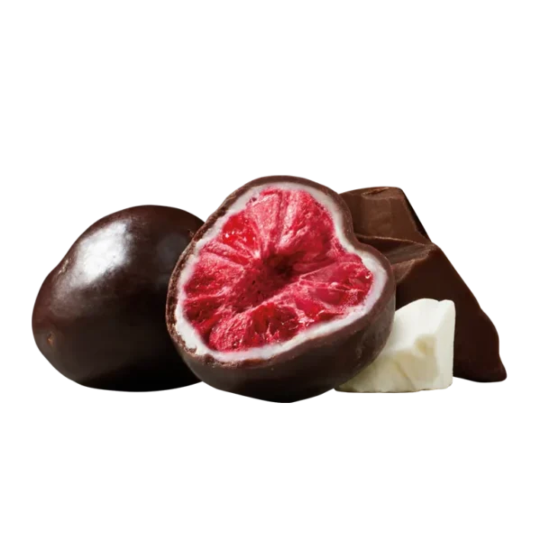 Tru Fru Freeze-Dried Fresh Raspberries with White and Dark Chocolate - 3.4oz