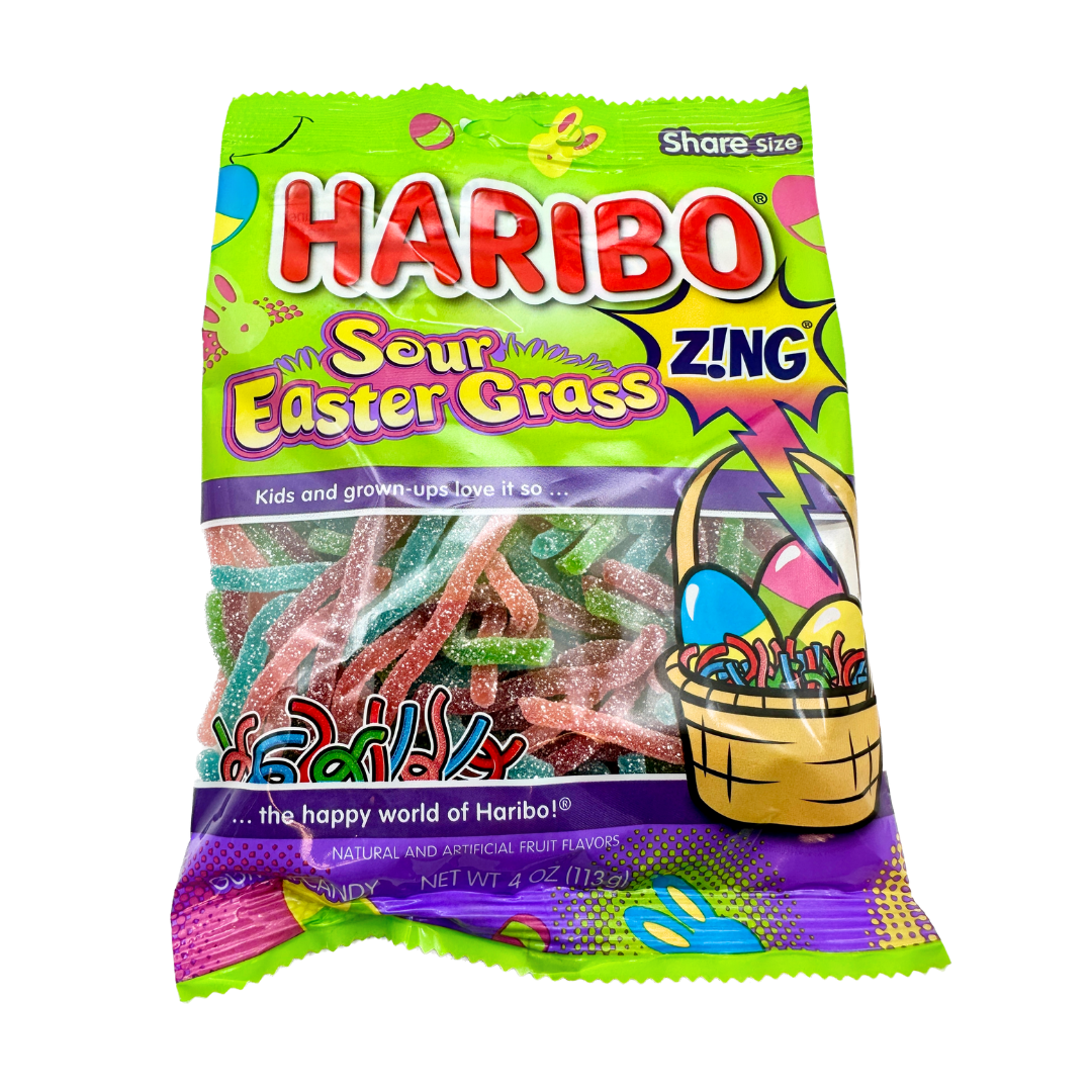 Haribo Sour Easter Grass - 4oz