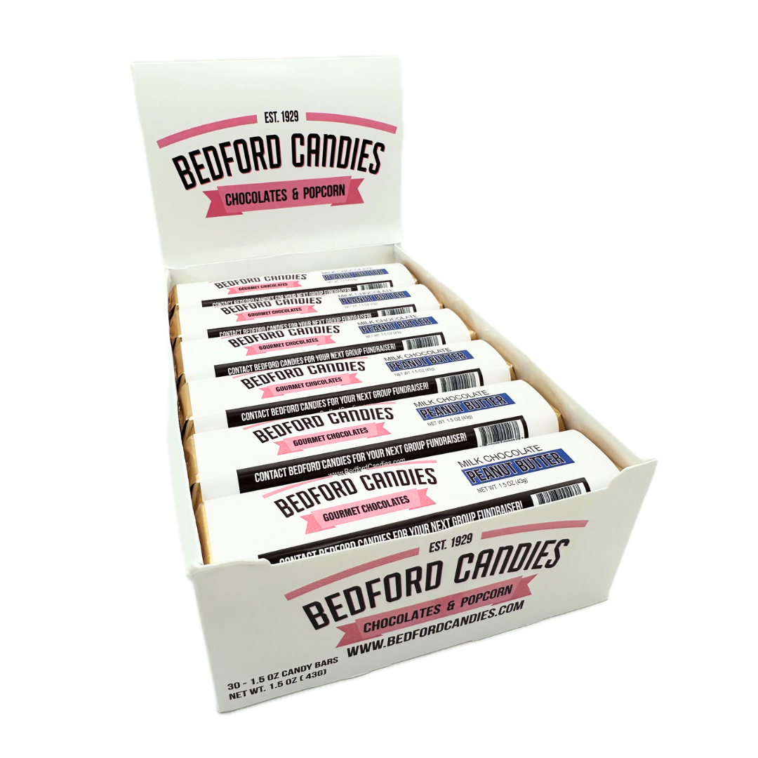 Bedford Candies Milk Chocolate Peanut Butter Bars - 1.5oz / 30ct