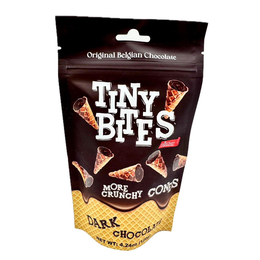 Tiny Bites Mini Waffle Cones with Dark Chocolate - 4.24oz