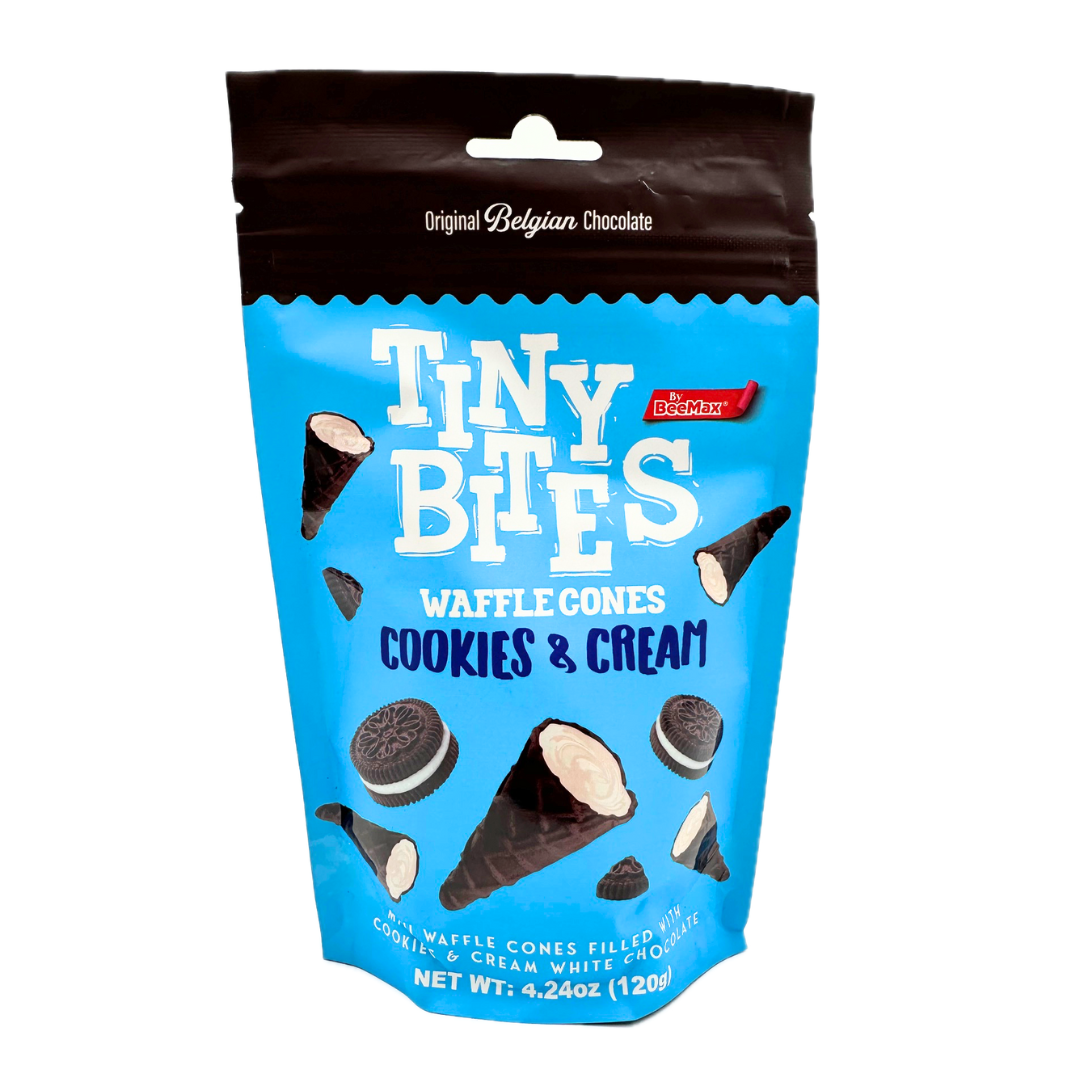 Tiny Bites Mini Cookies and Cream Waffle Cones - 4.24oz
