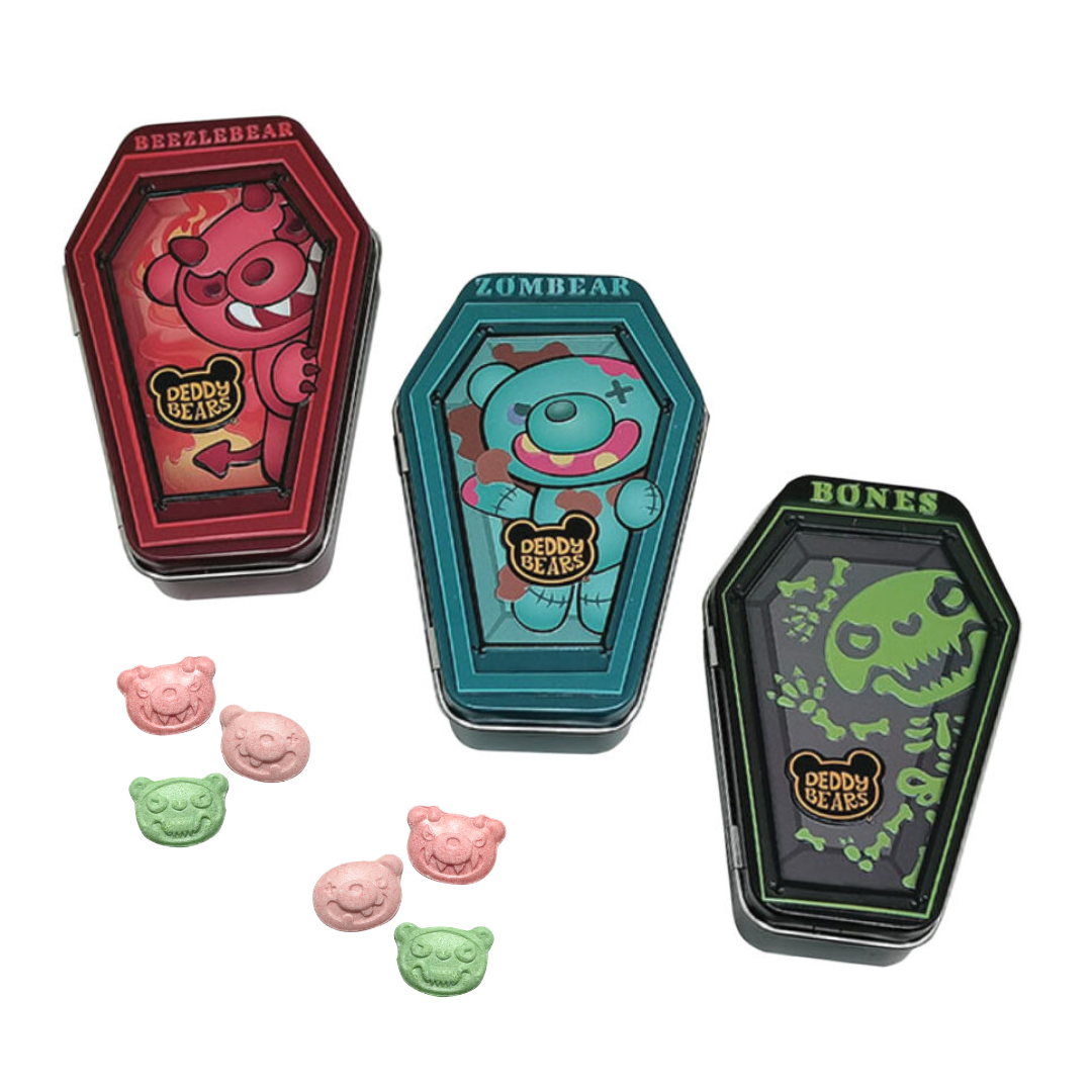 Deddy Bears Dead Cute Candy Bears Tin - 12ct