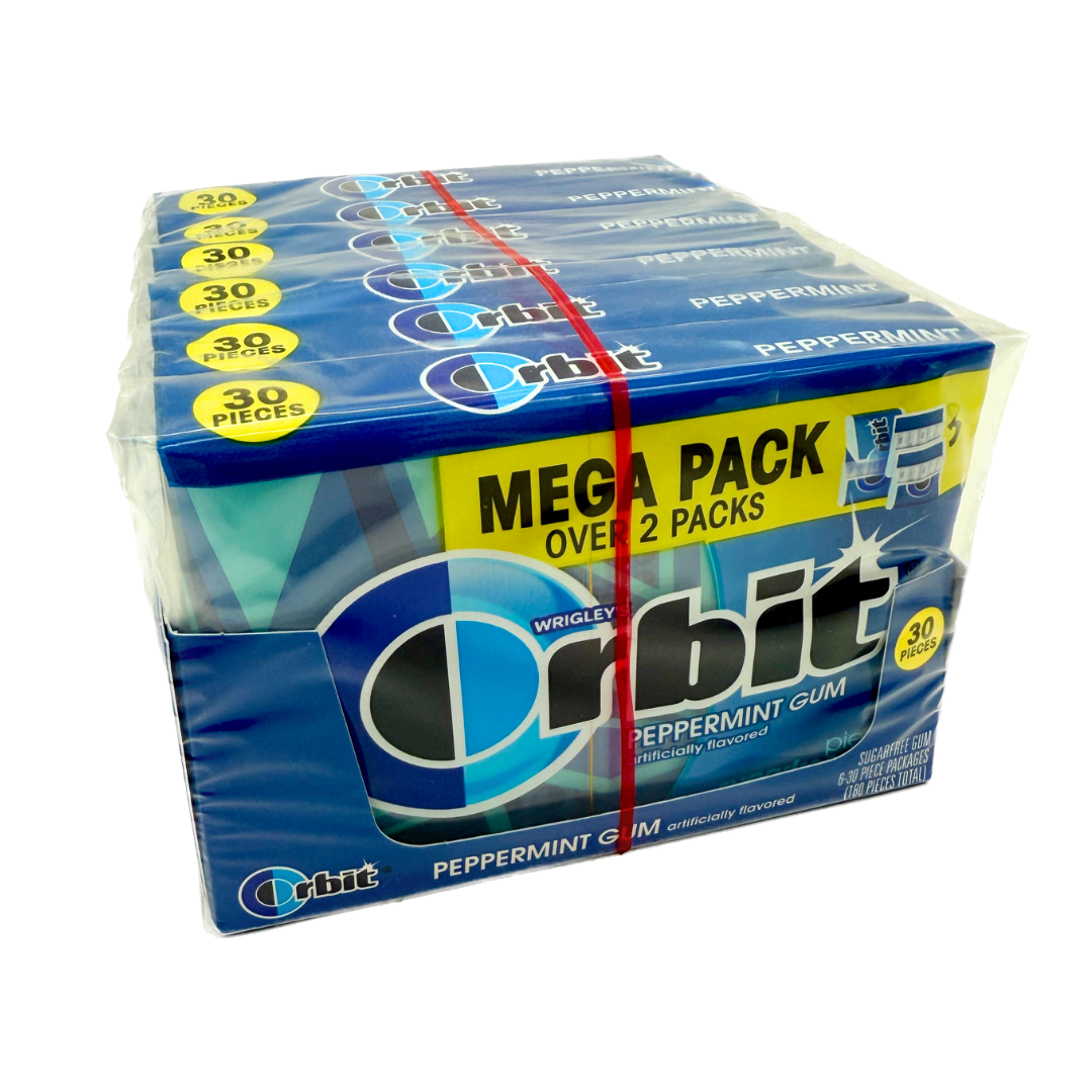 Orbit Peppermint Sugarfree Gum Mega Pack - 30pc / 6ct