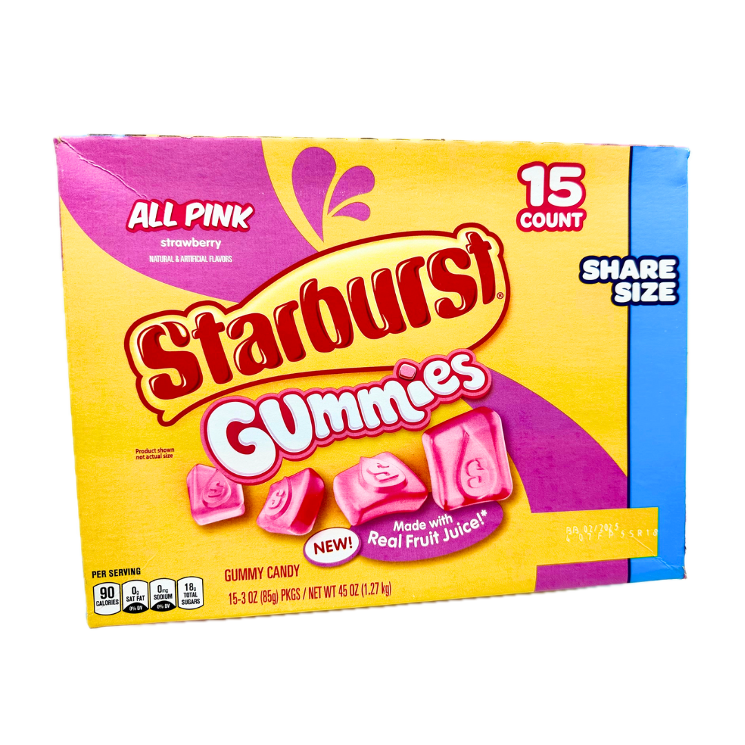 Starburst All Pink Gummies Share Size - 3oz / 15ct