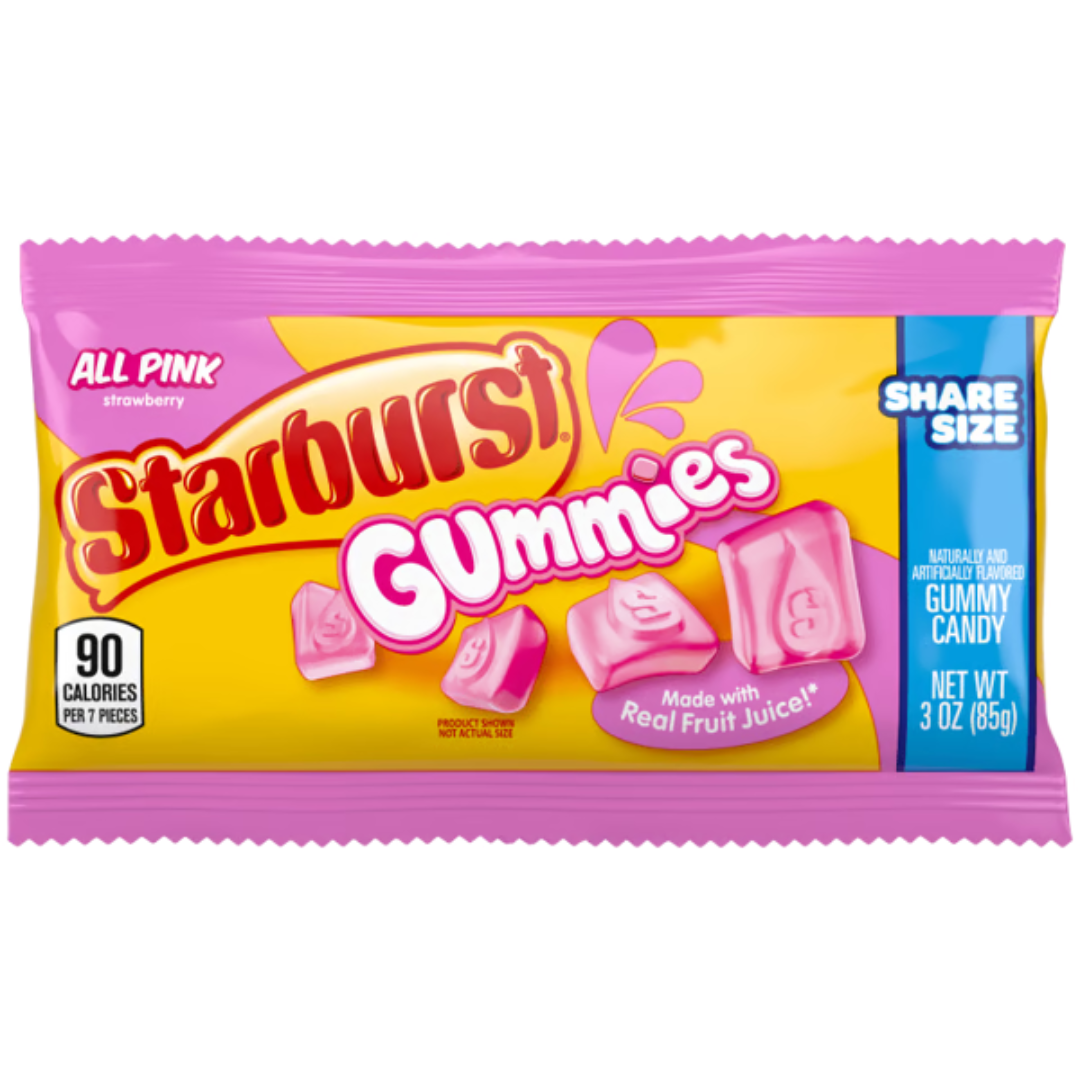 Starburst All Pink Gummies Share Size - 3oz / 15ct