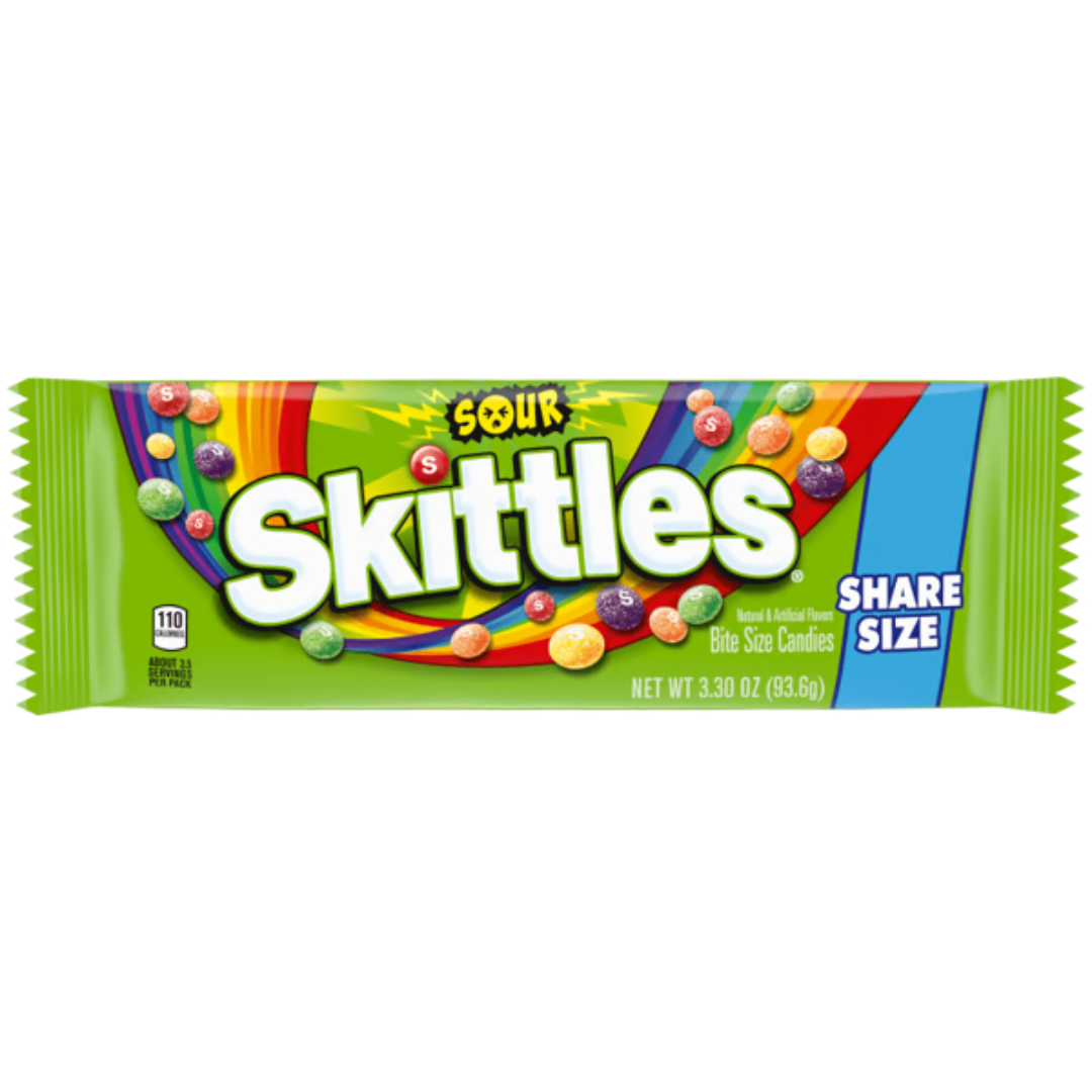 Skittles Sour Candy Share Size - 3.3oz / 24ct