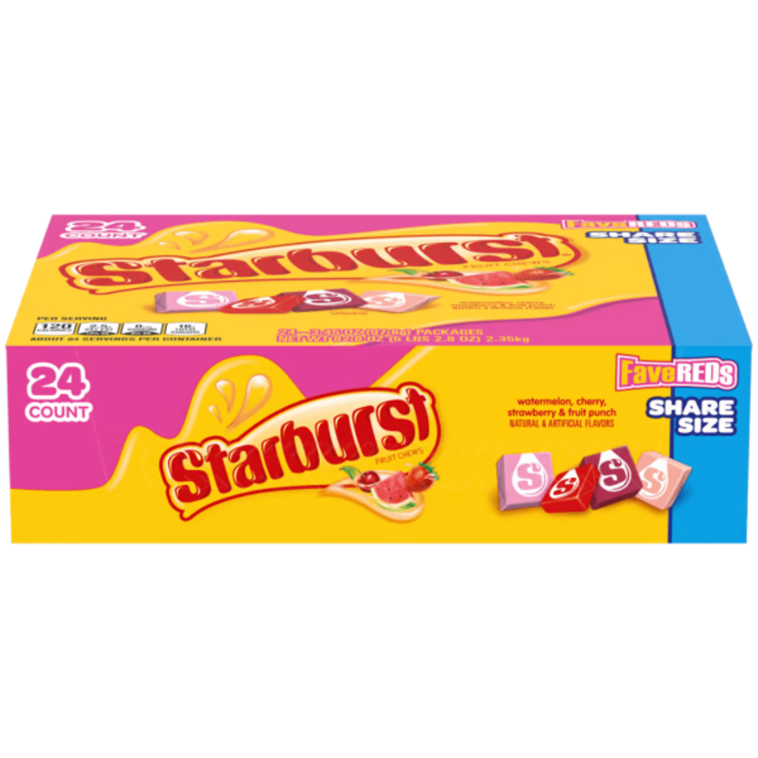 Starburst Fave Reds Share Size - 3.45oz / 24ct