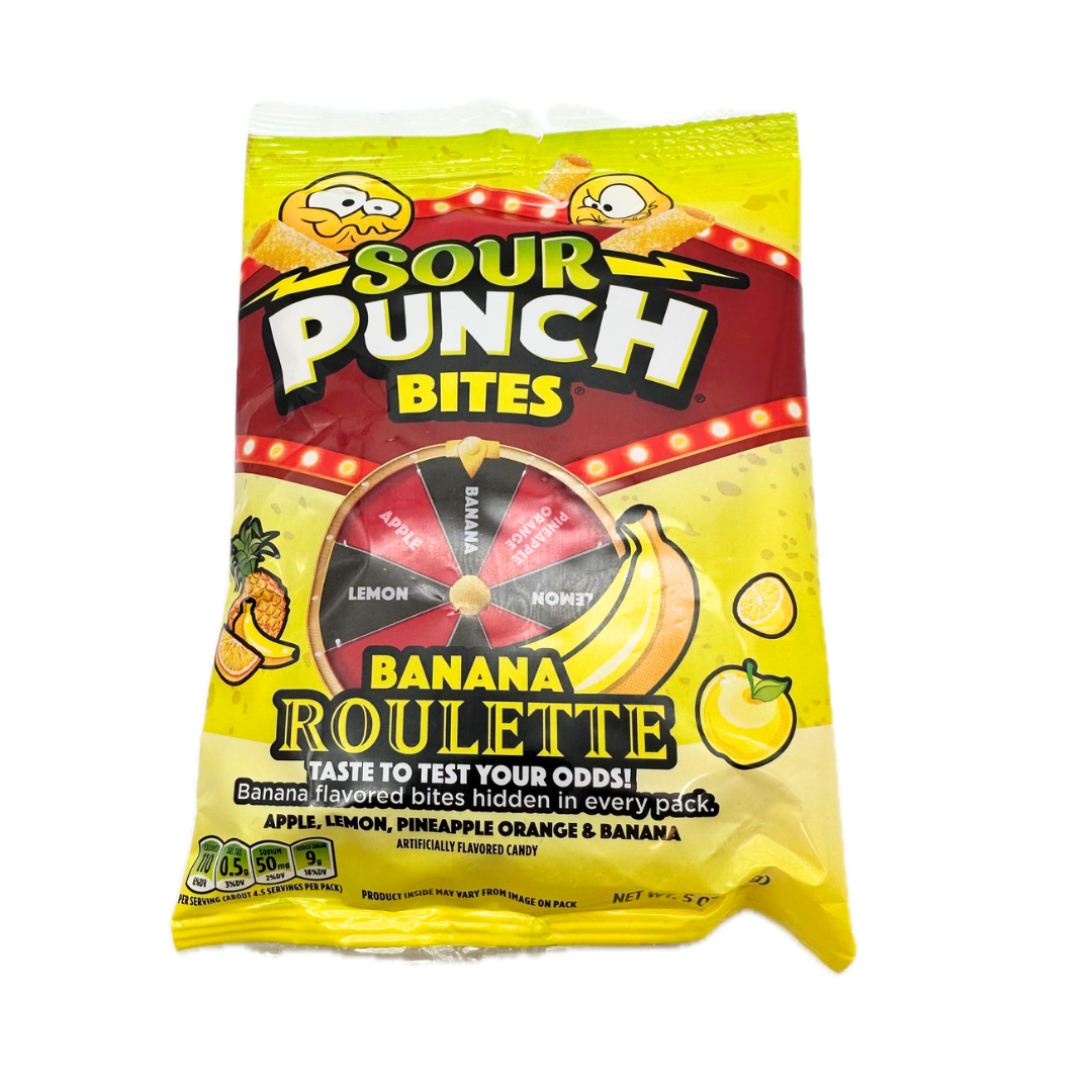 Sour Punch Bites Banana Roulette - 5oz