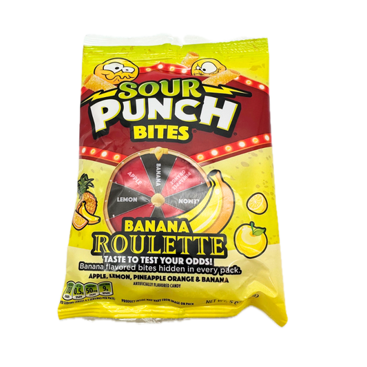 Sour Punch Bites Banana Roulette - 5oz