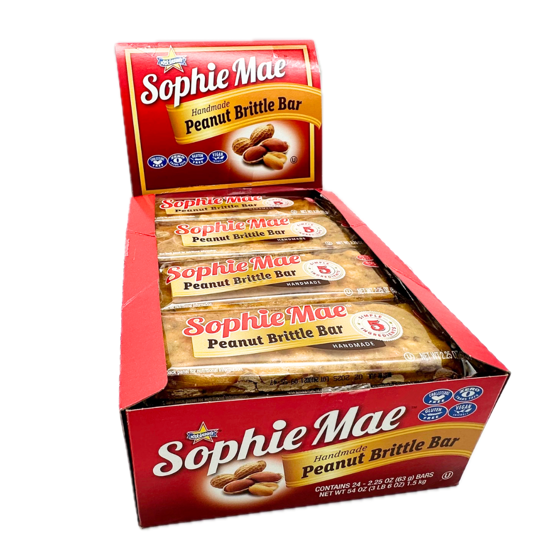 Sophie Mae Handmade Peanut Brittle Bar - 2.25oz / 24ct