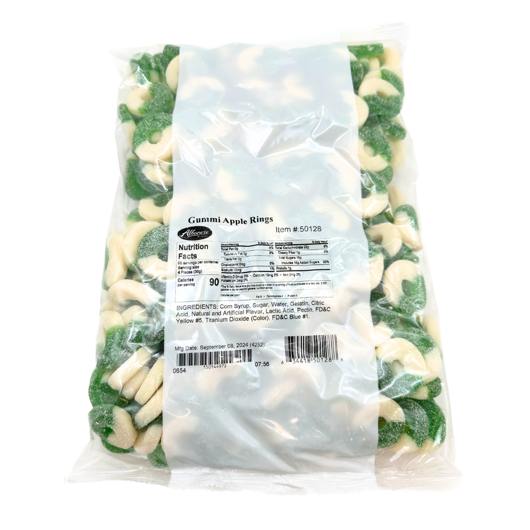 Gummi Apple Rings - 4.5lb