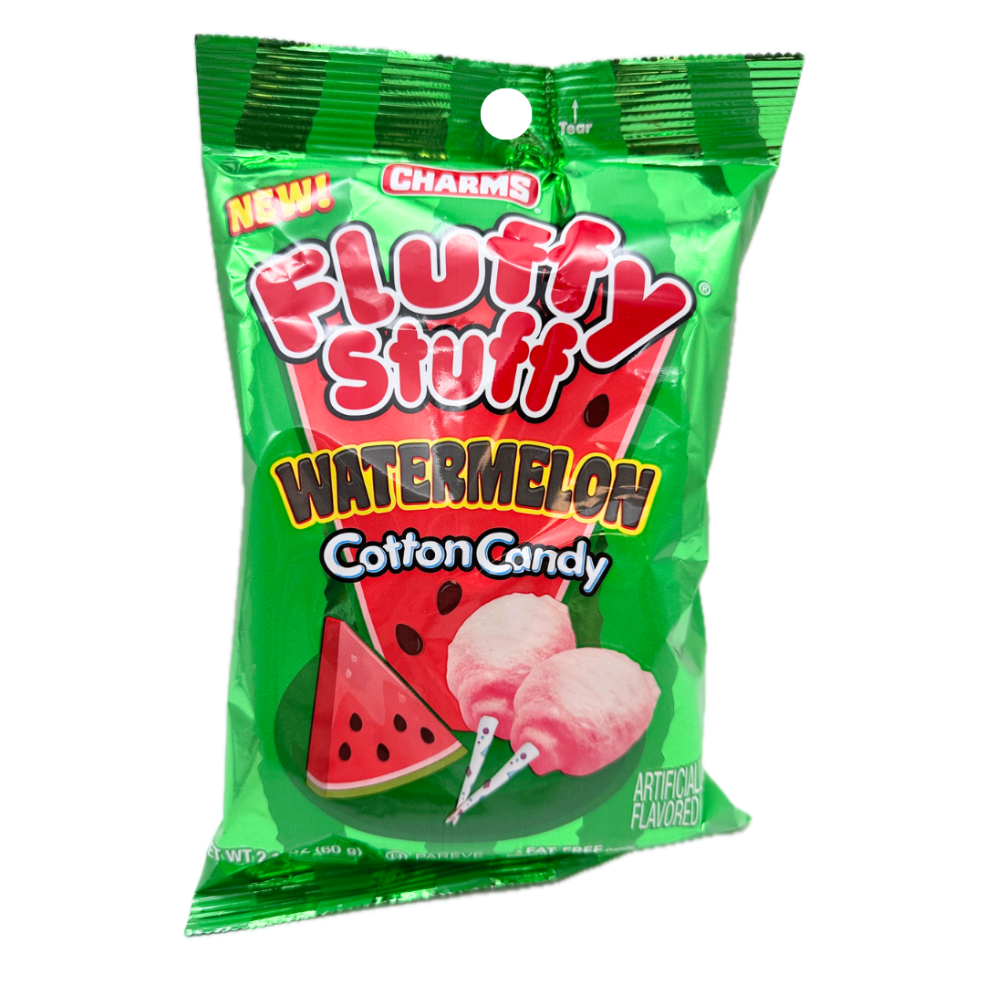 Charms Fluffy Stuff Watermelon Cotton Candy - 2.1oz