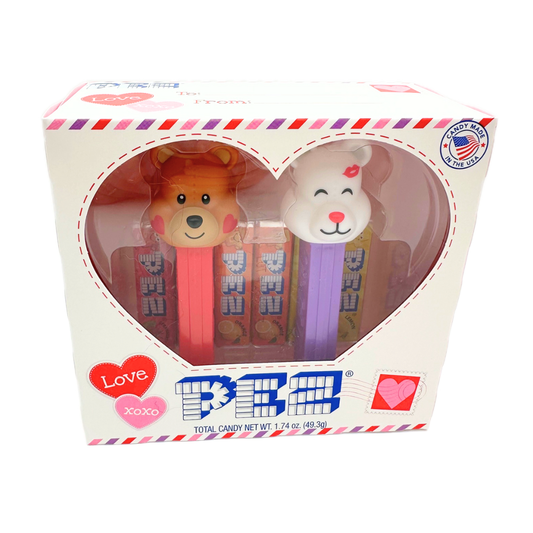PEZ Happy Hearts Valentine's Bears Twin Pack