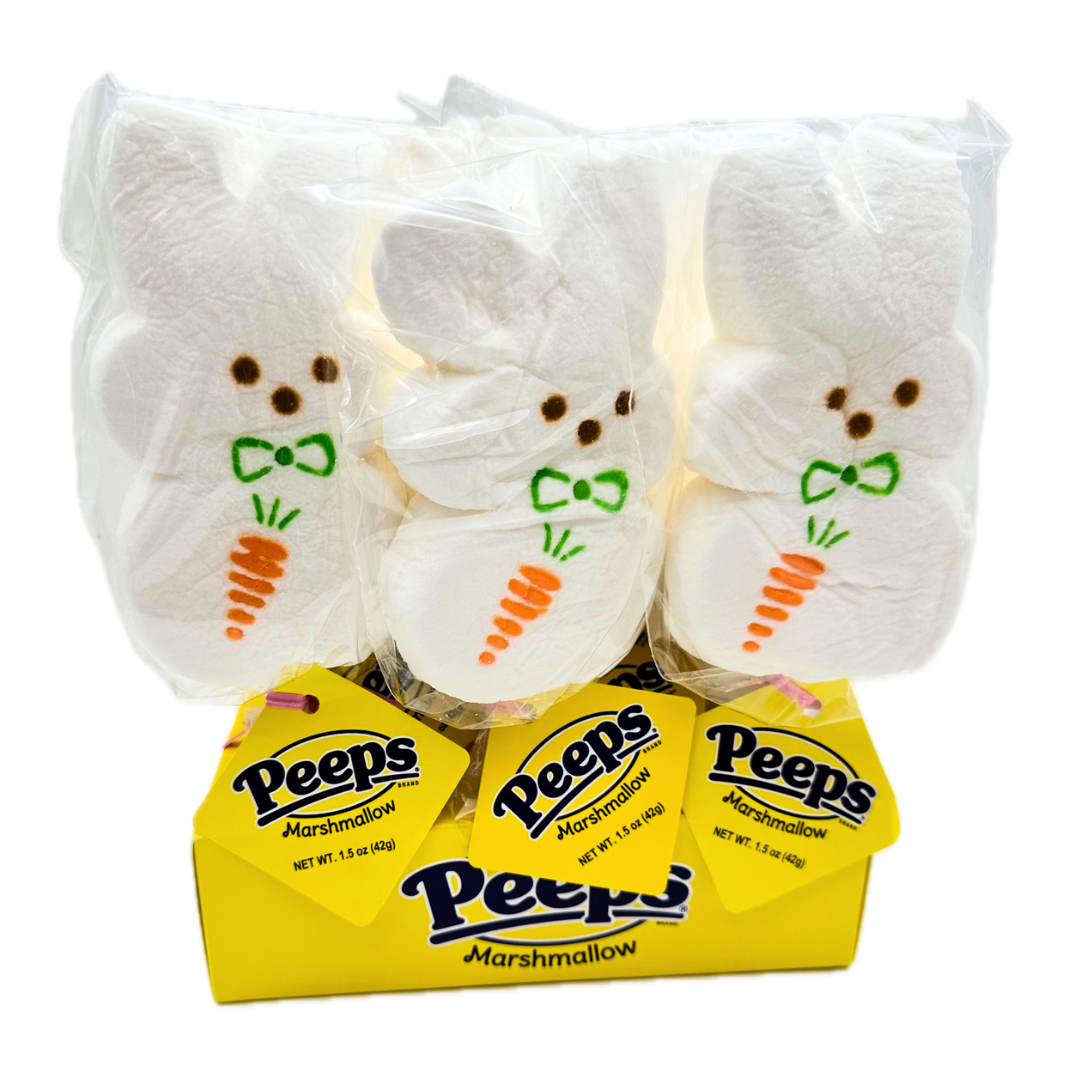 PEEPS White Marshmallow Bunny Pop - 1.5oz / 12ct