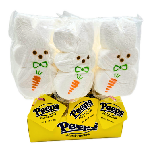 PEEPS White Marshmallow Bunny Pop - 1.5oz / 12ct