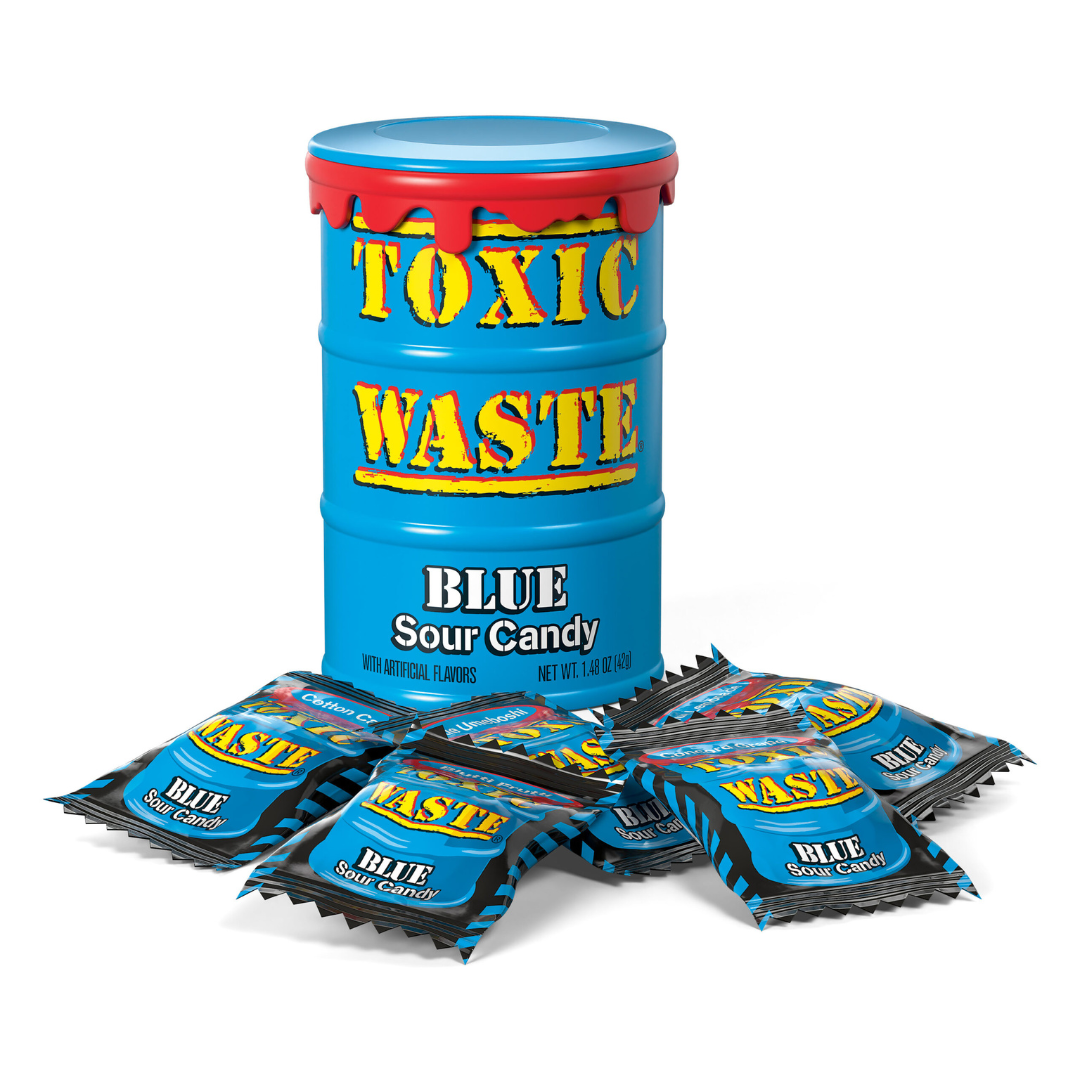 Toxic Waste Blue Sour Candy - 1.48oz / 12ct