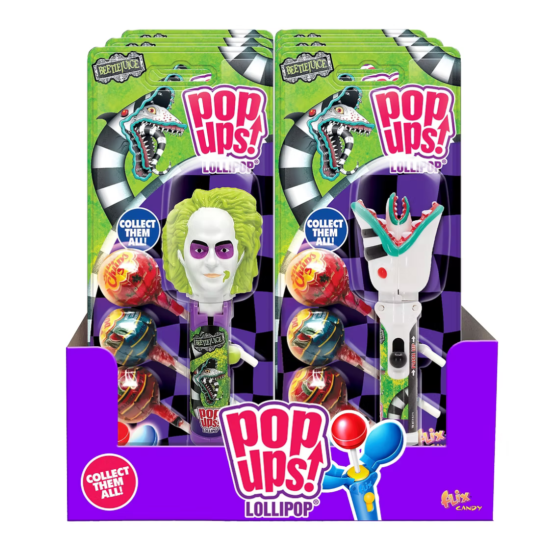 Beetlejuice Pop Ups Lollipops - 12ct