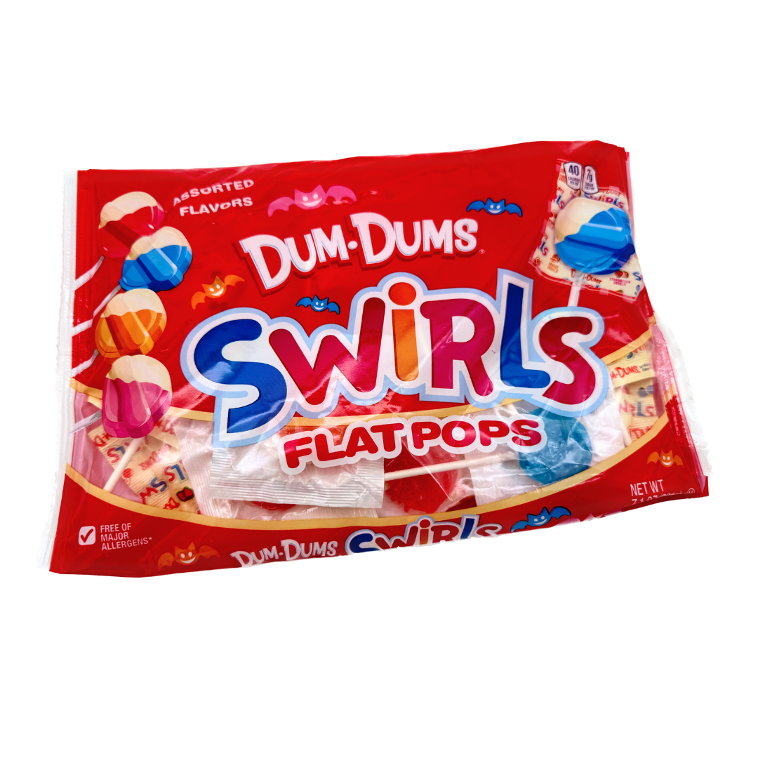 Dum Dums Swirls Flat Pops - 7.1oz