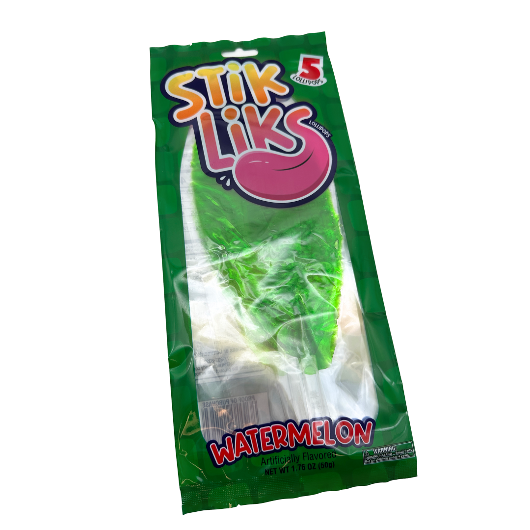 Stik Liks Watermelon Lollipops - 1.75oz / 5ct