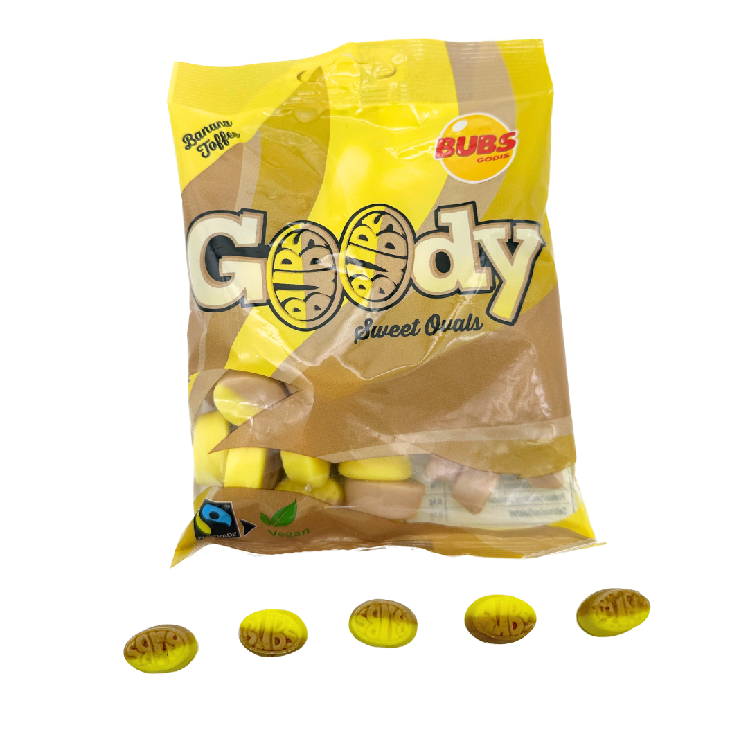 BUBS Goody Banana Toffee Sour Ovals - 90g