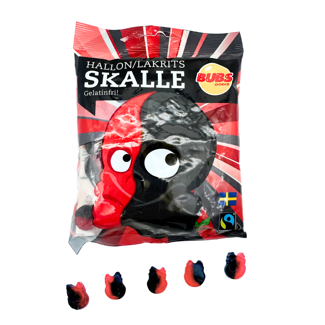 BUBS Raspberry & Licorice Skull - 90g