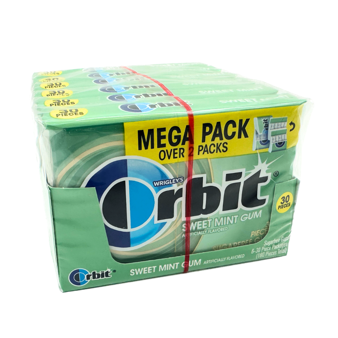 Orbit Sweet Mint Sugarfree Gum Mega Packs - 30pc / 6ct