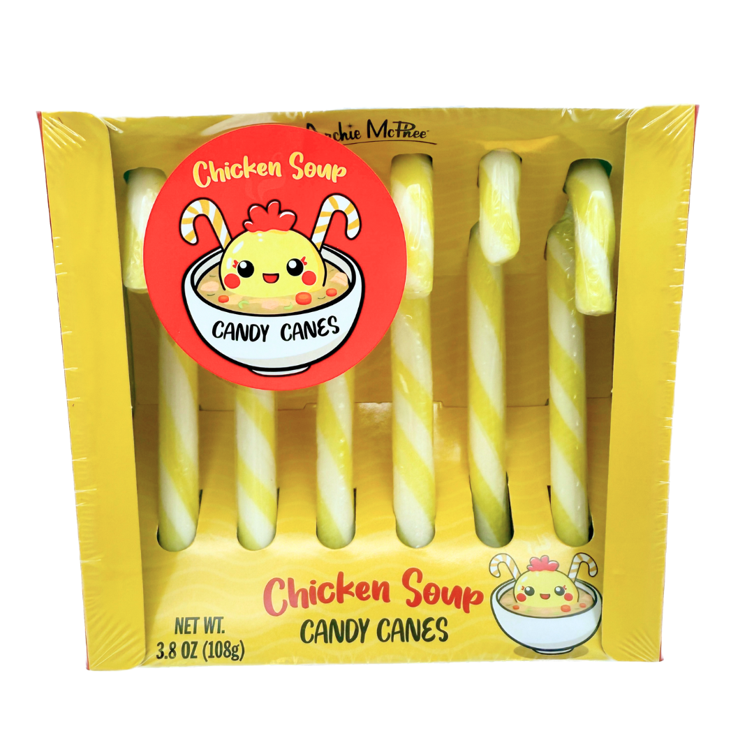 Archie McPhee Chicken Soup Flavored Candy Canes - 6ct