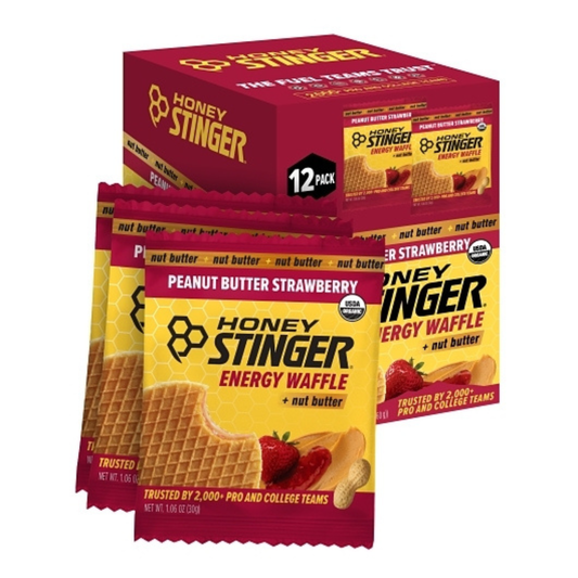 Honey Stinger Peanut Butter Strawberry Energy Waffles - 1.06oz / 12ct