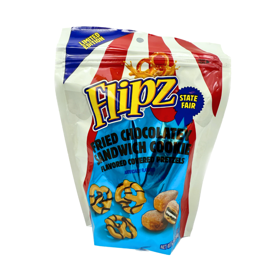 Flipz Fried Chocolate Sandwich Cookie Pretzels - 6.5oz