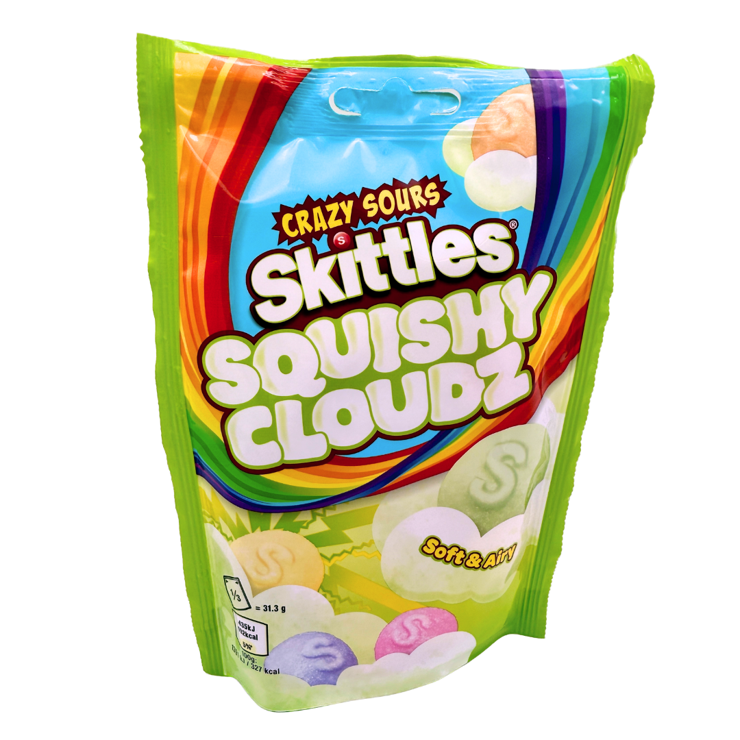 Skittles Squishy Cloudz Crazy Sours - 100g