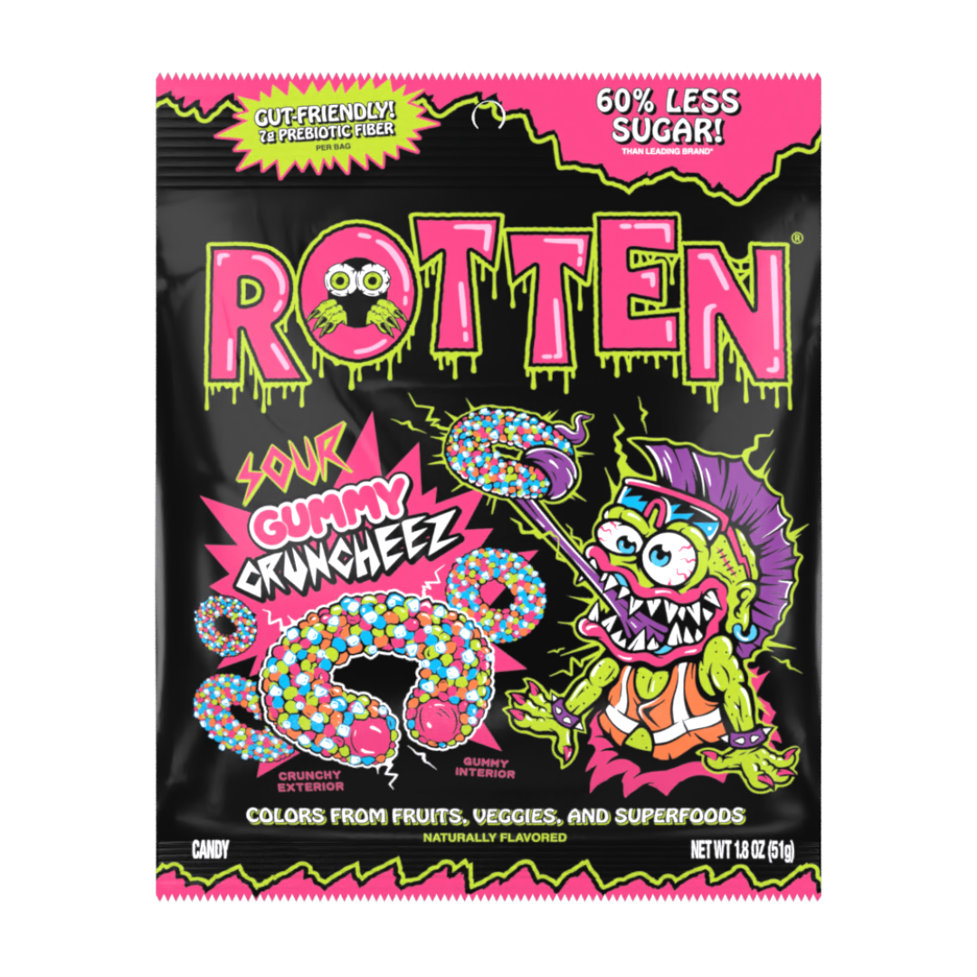 Rotten Sour Gummy Cruncheez - 1.8oz