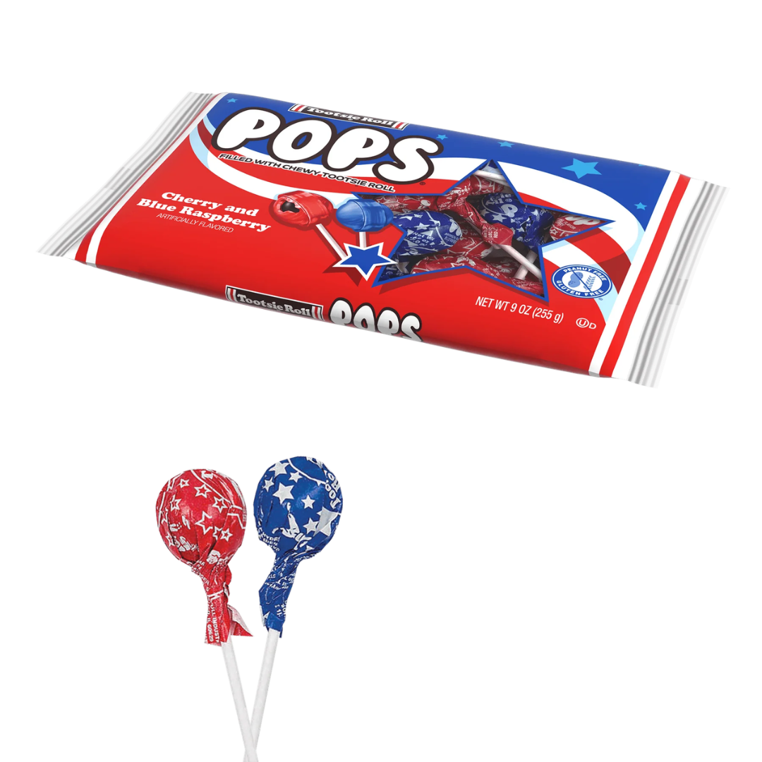 Patriotic Tootsie Pops - 15ct