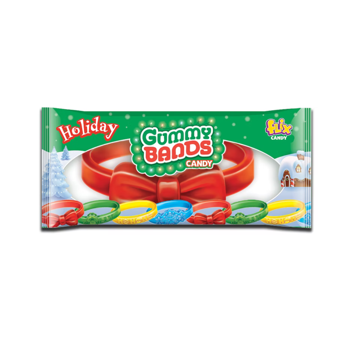 Holiday Gummy Bands Candy - 0.42oz / 18ct