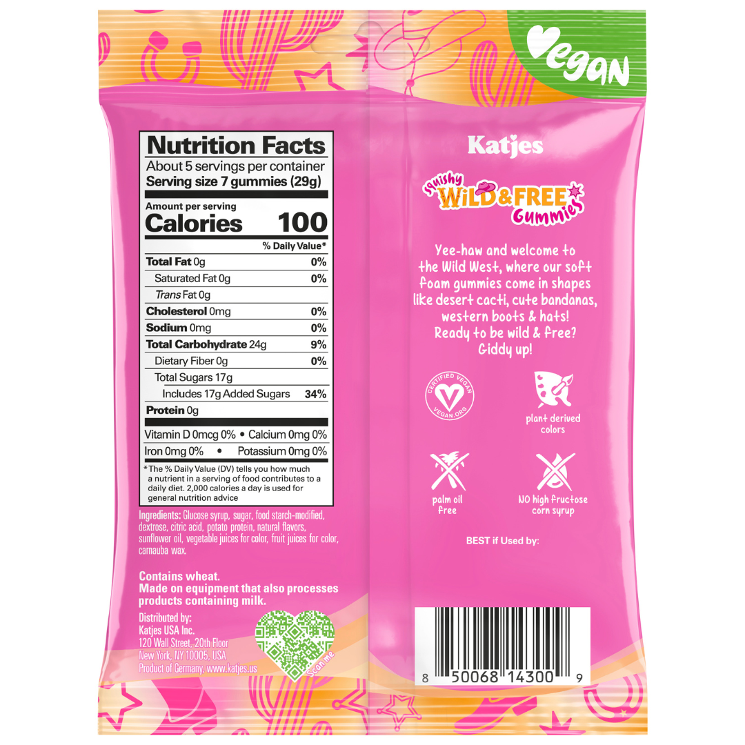 Katjes Squishy Wild & Free Gummies - 4.9oz