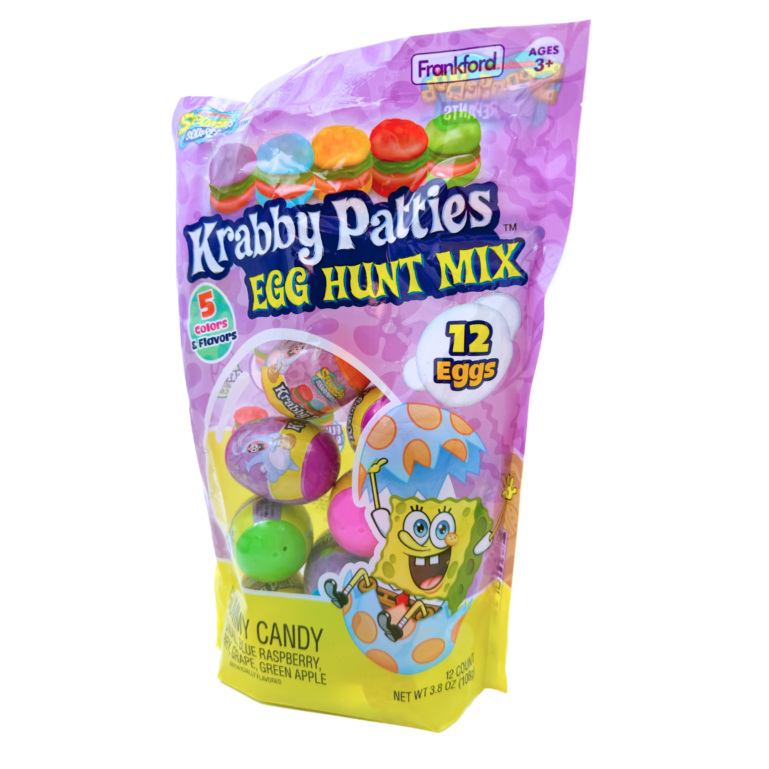SpongeBob SquarePants Krabby Patties 12 Piece Egg Hunt Mix - 3.8oz