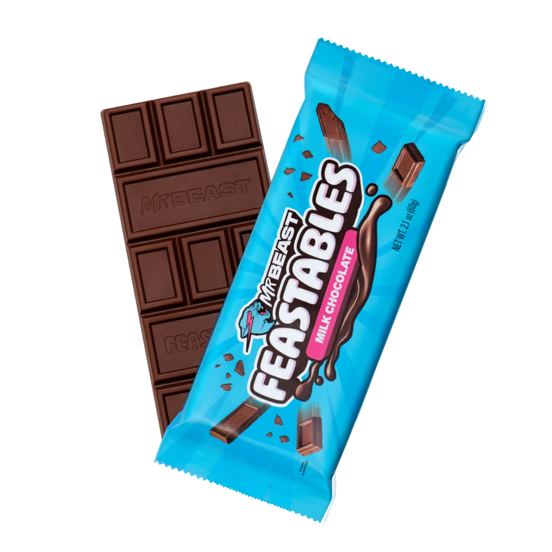 Mr. Beast Feastables King Size Milk Chocolate Bar - 2.1oz / 24ct